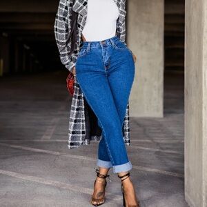 I Got It From My Mama High Rise Denim Jeans Front & Back Pockets Size 11